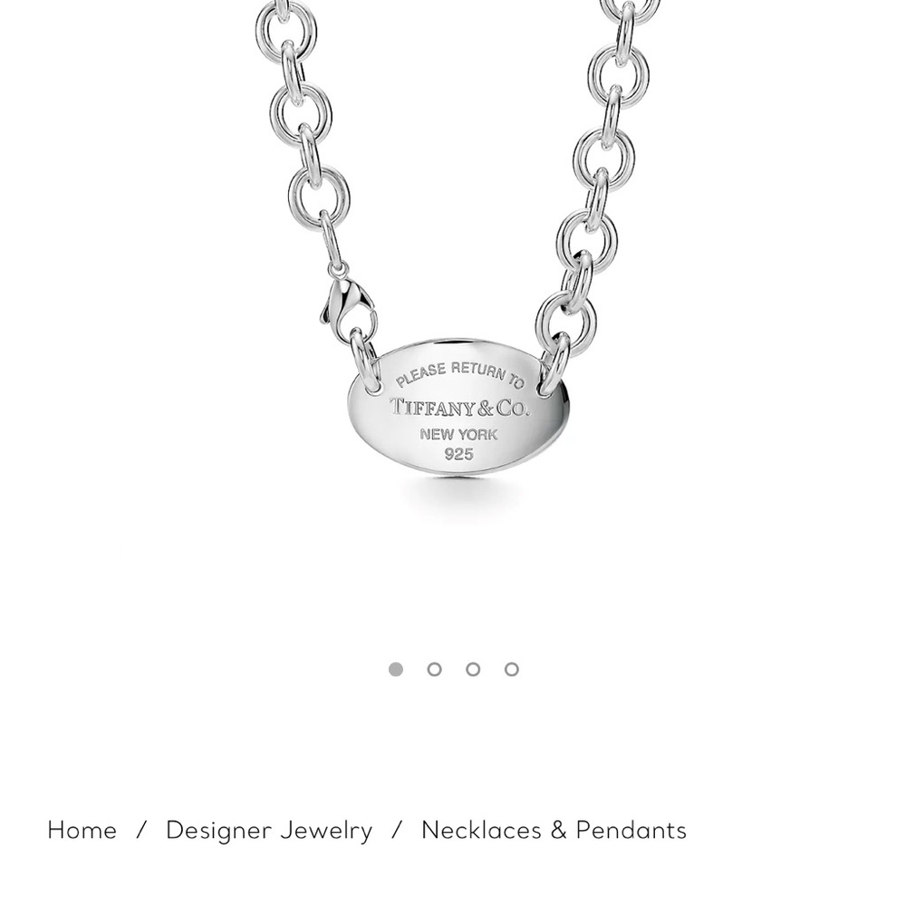 Tiffany choker sterling silver necklace ($775)